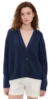 Jenni Kayne Cropped Cashmere Cocoon Cardigan Denim In Denim