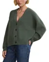 Jenni Kayne Cropped Cashmere Cocoon Cardigan Pine In Green