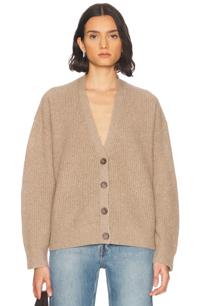 Jenni Kayne Cropped Cashmere Cocoon Cardigan In Undyed Stone