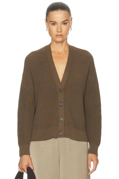 Jenni Kayne Cropped Cotton Cocoon Cardigan In Green