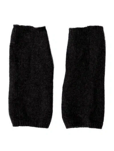 Pre-owned Jenni Kayne Cut Winter Gloves In Black