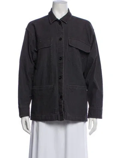 Pre-owned Jenni Kayne Denim Jacket In Gray