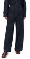 Jenni Kayne Denim Newport Trousers Dark Denim In Black