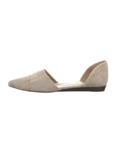 Pre-owned Jenni Kayne D'orsay Flats In Neutrals