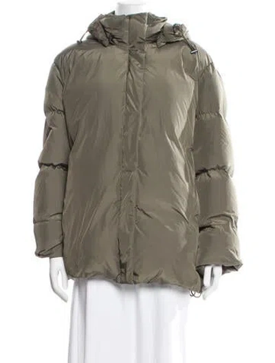 Pre-owned Jenni Kayne Down Coat In Green