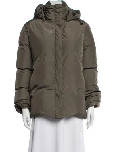 Pre-owned Jenni Kayne Down Coat In Green