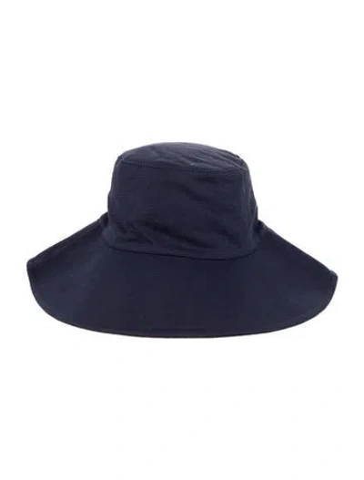 Pre-owned Jenni Kayne Downward Sloped Sun Hat In Blue