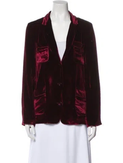 Pre-owned Jenni Kayne Evening Jacket In Burgundy