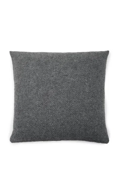 Jenni Kayne Exclusive Alpaca Basketweave Pillow In Dark Grey