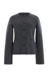 Jenni Kayne Exclusive Cooper Wool-cashmere Cardigan In Dark Grey