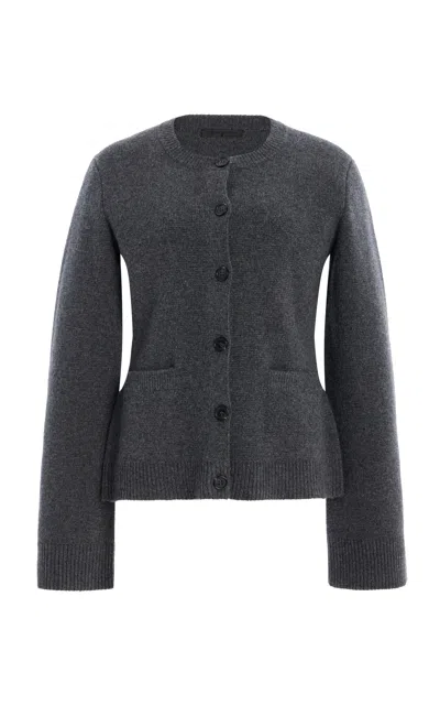 Jenni Kayne Exclusive Cooper Wool-cashmere Cardigan In Dark Grey