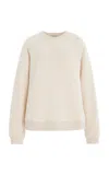 Jenni Kayne Exclusive Saturday Cotton-blend Sweatshirt In Ivory