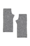 Jenni Kayne Fingerless Cashmere Gloves In Grey