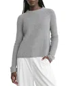 Jenni Kayne Fisherman Cashmere Crewneck Sweater In Heather Grey