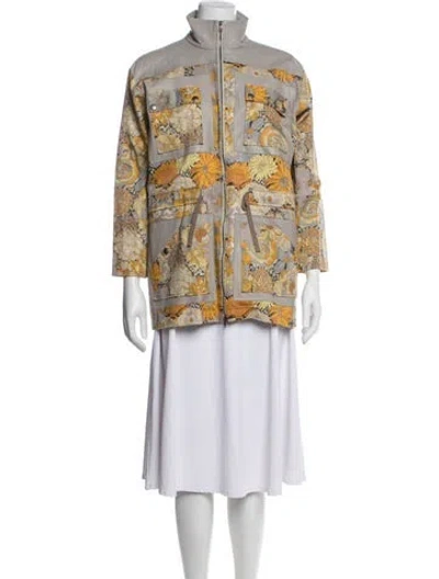 Pre-owned Jenni Kayne Floral Print Jacket In Multicolor