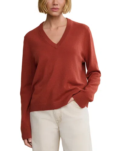 Jenni Kayne Flynn Cashmere Sweater In Brown