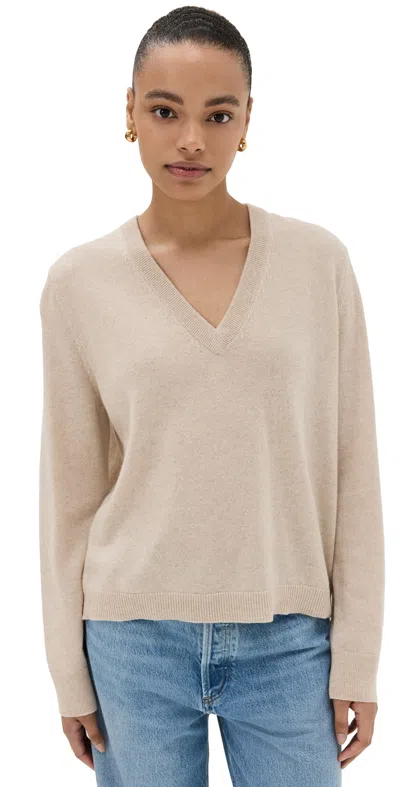 Jenni Kayne Flynn Cashmere Sweater Oatmeal