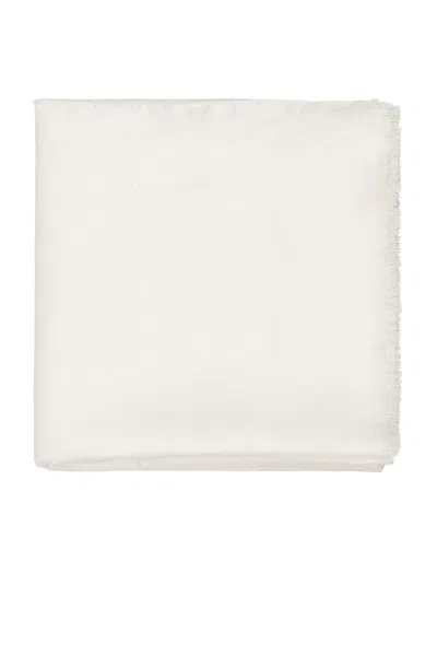 Jenni Kayne Frayed Linen 68x100 Tablecloth In Ivory