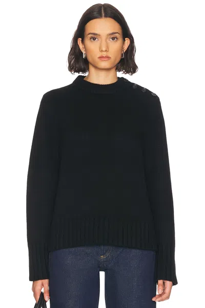 Jenni Kayne Grace Crewneck Sweater In Black