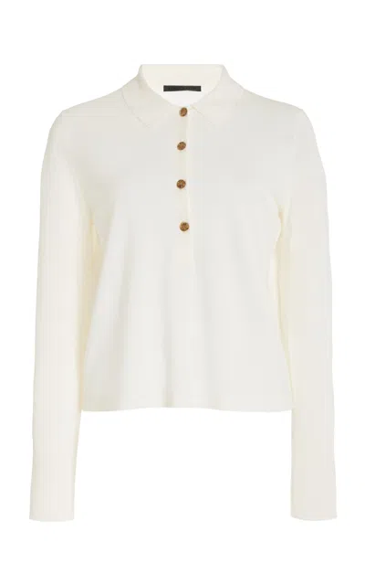 Jenni Kayne Greyson Merino Wool Top In White