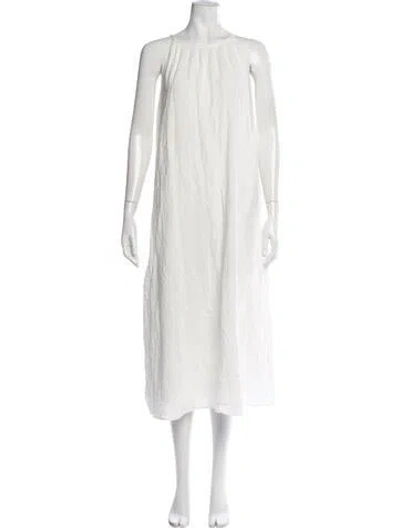 Pre-owned Jenni Kayne Halterneck Long Dress In Neutrals