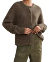 Jenni Kayne Hayes Crewneck Cardigan In Driftwood