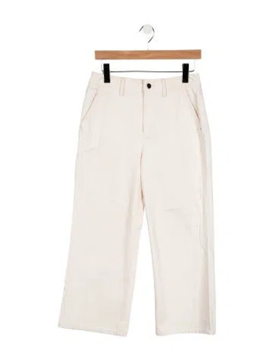 Pre-owned Jenni Kayne High-rise Wide Leg Jeans In Neutrals