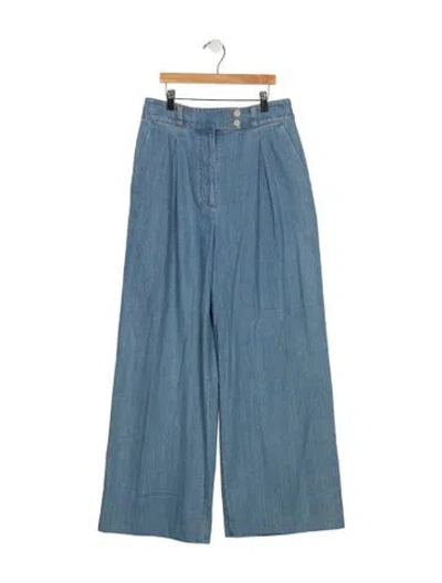 Pre-owned Jenni Kayne High-rise Wide Leg Jeans W/ Tags In Blue