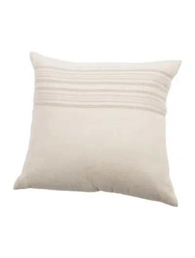 Pre-owned Jenni Kayne Home Intarsia Knit Pillow In Neutral