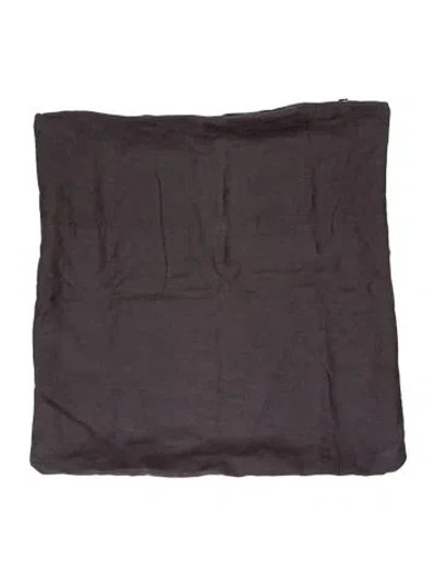 Pre-owned Jenni Kayne Home Linen Throw Pillow Cover In Gray