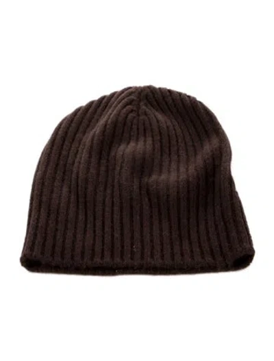 Pre-owned Jenni Kayne Knit Beanie In Brown