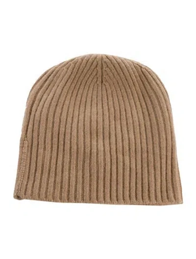 Pre-owned Jenni Kayne Knit Beanie W/tags In Brown
