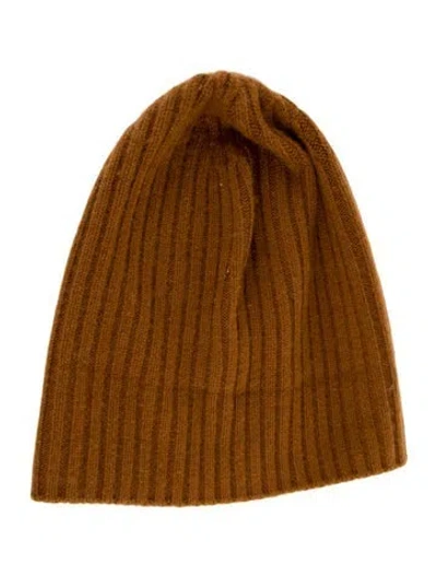 Pre-owned Jenni Kayne Knitted Beanie In Brown