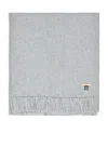 Jenni Kayne Large Alpaca Basketweave Throw In Light Grey