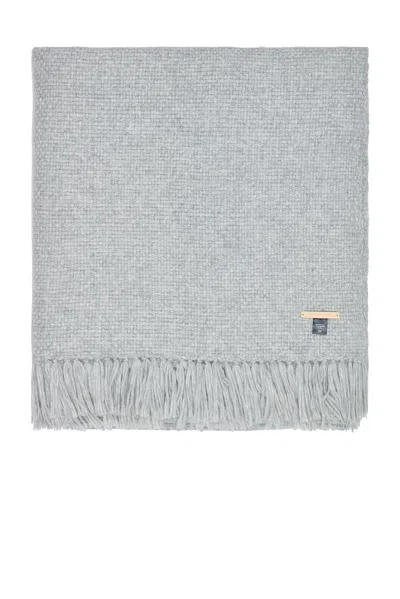 Jenni Kayne Large Alpaca Basketweave Throw In Light Grey