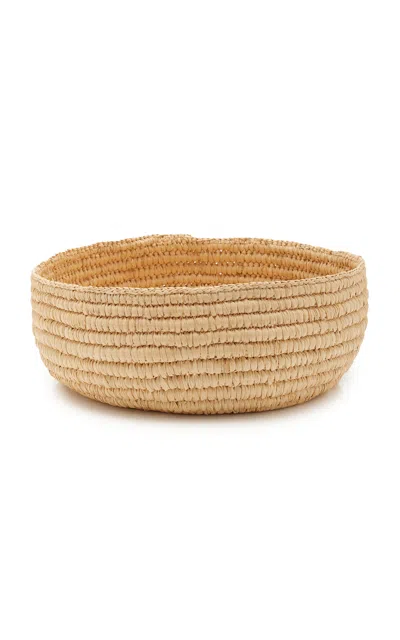Jenni Kayne Large Dover Nesting Basket In Khaki