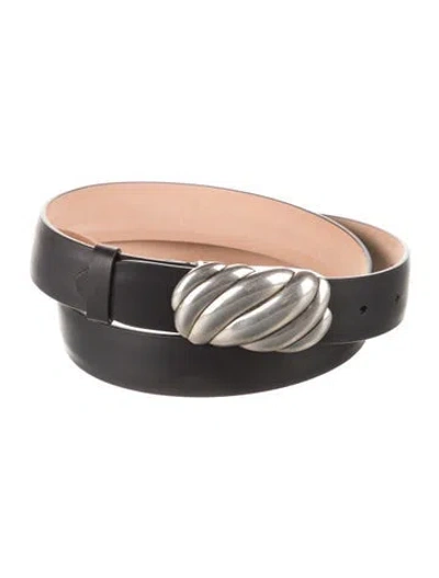 Pre-owned Jenni Kayne Leather Belt In Black