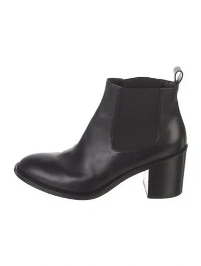 Pre-owned Jenni Kayne Leather Chelsea Boots In Black