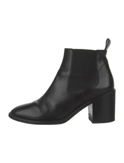 Pre-owned Jenni Kayne Leather Chelsea Boots In Black