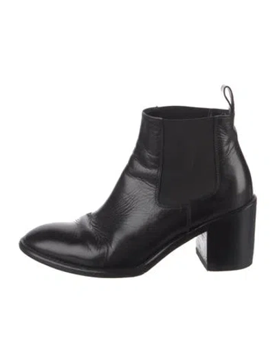 Pre-owned Jenni Kayne Leather Chelsea Boots In Black