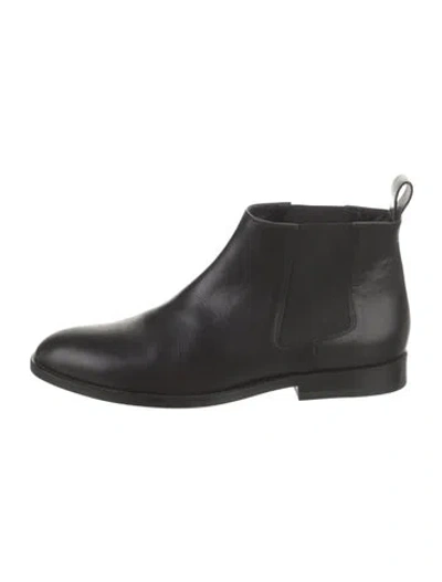Pre-owned Jenni Kayne Leather Chelsea Boots In Black