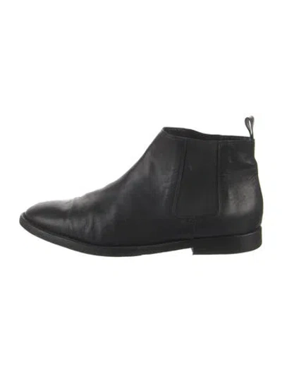 Pre-owned Jenni Kayne Leather Chelsea Boots In Black