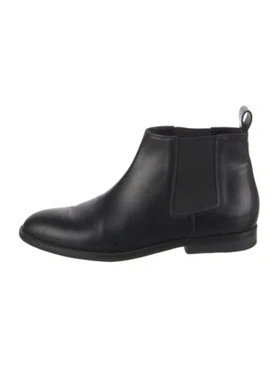 Pre-owned Jenni Kayne Leather Chelsea Boots In Black