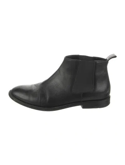 Pre-owned Jenni Kayne Leather Chelsea Boots In Black