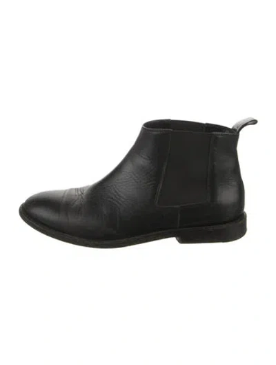 Pre-owned Jenni Kayne Leather Chelsea Boots In Black