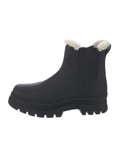 Pre-owned Jenni Kayne Leather Chelsea Boots In Black