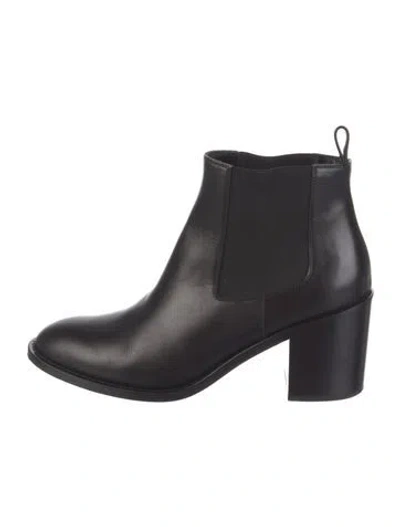 Pre-owned Jenni Kayne Leather Chelsea Boots In Black