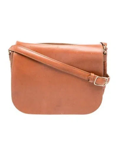 Pre-owned Jenni Kayne Leather Crossbody Bag In Neutral