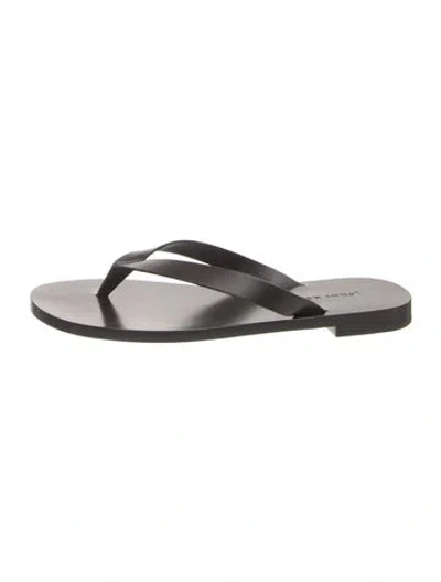 Pre-owned Jenni Kayne Leather Flats In Grey