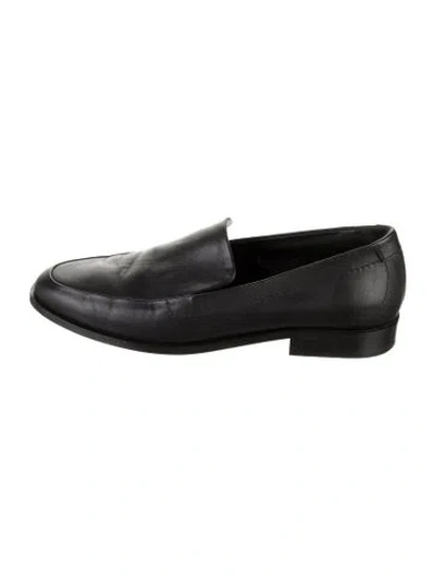 Pre-owned Jenni Kayne Leather Loafers In Black